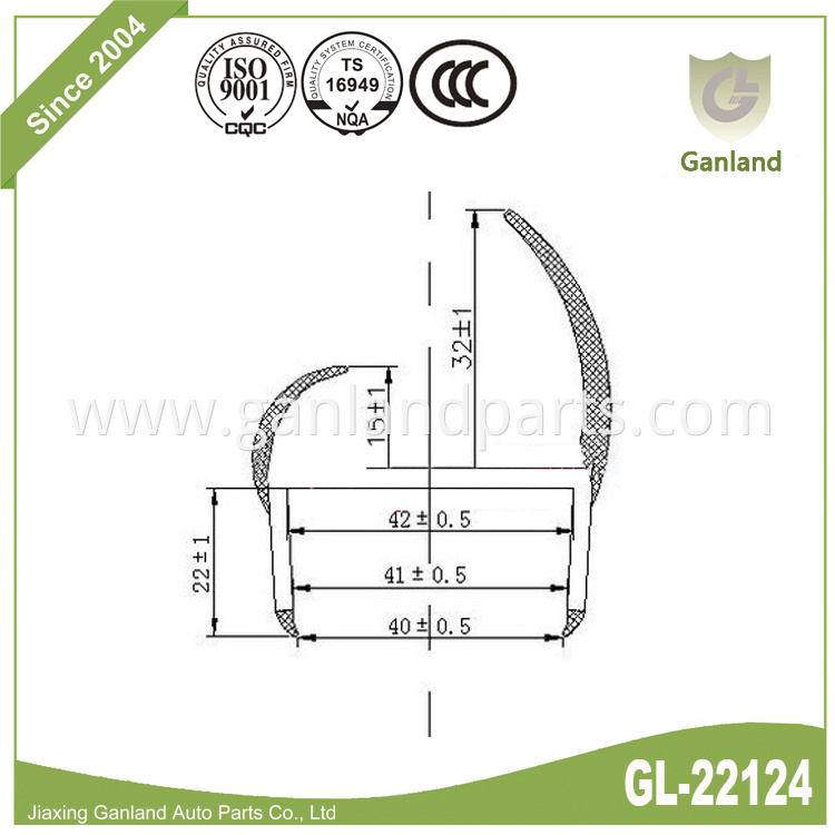 Reefer Truck Weather Strip gl-22124